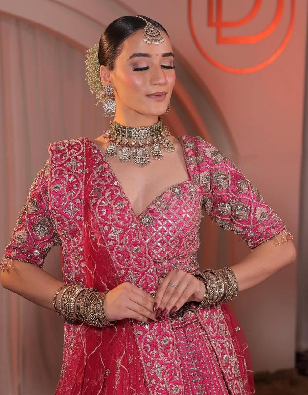 Bride before the ceremony